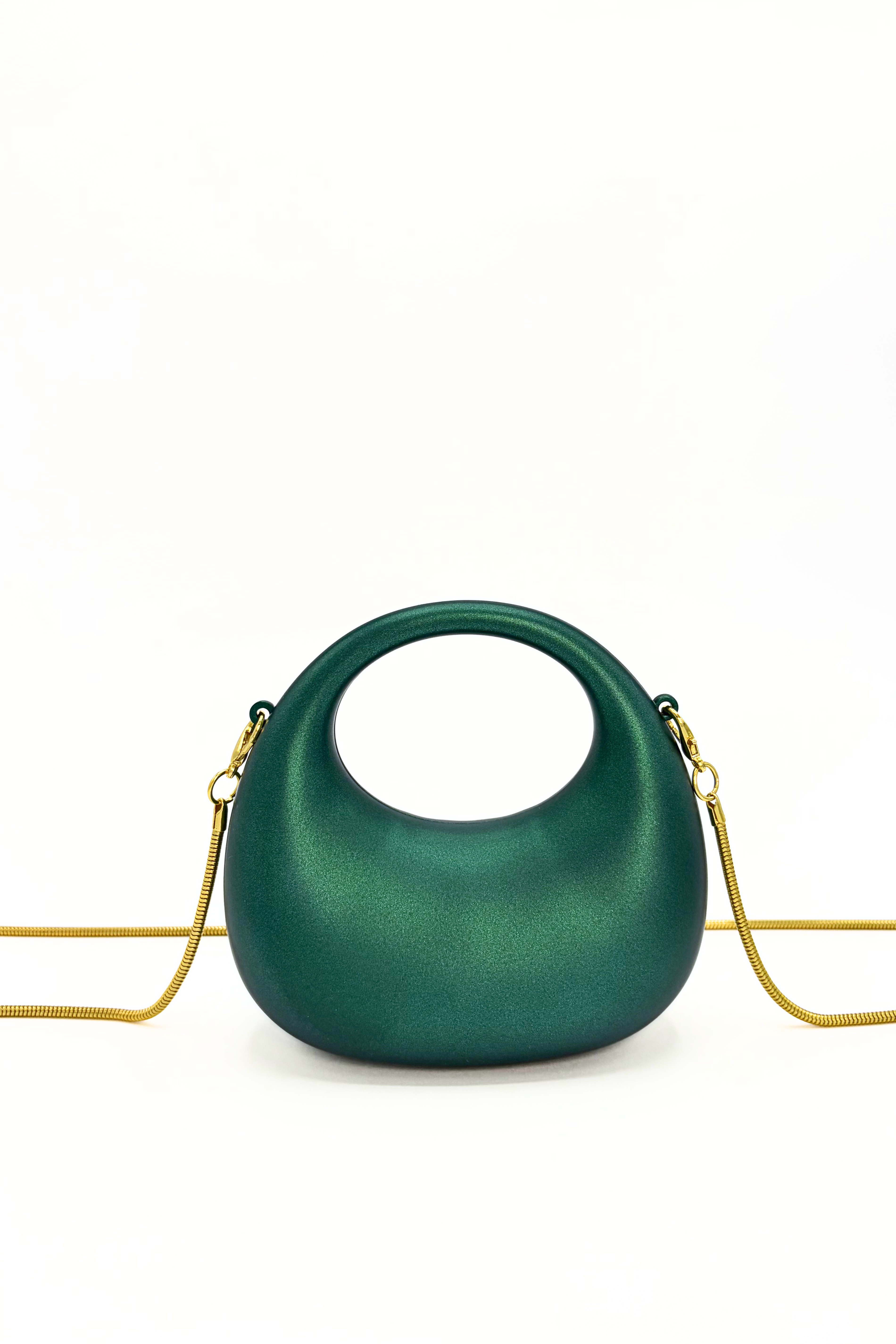Mini Matte Crescent Clutch Bag