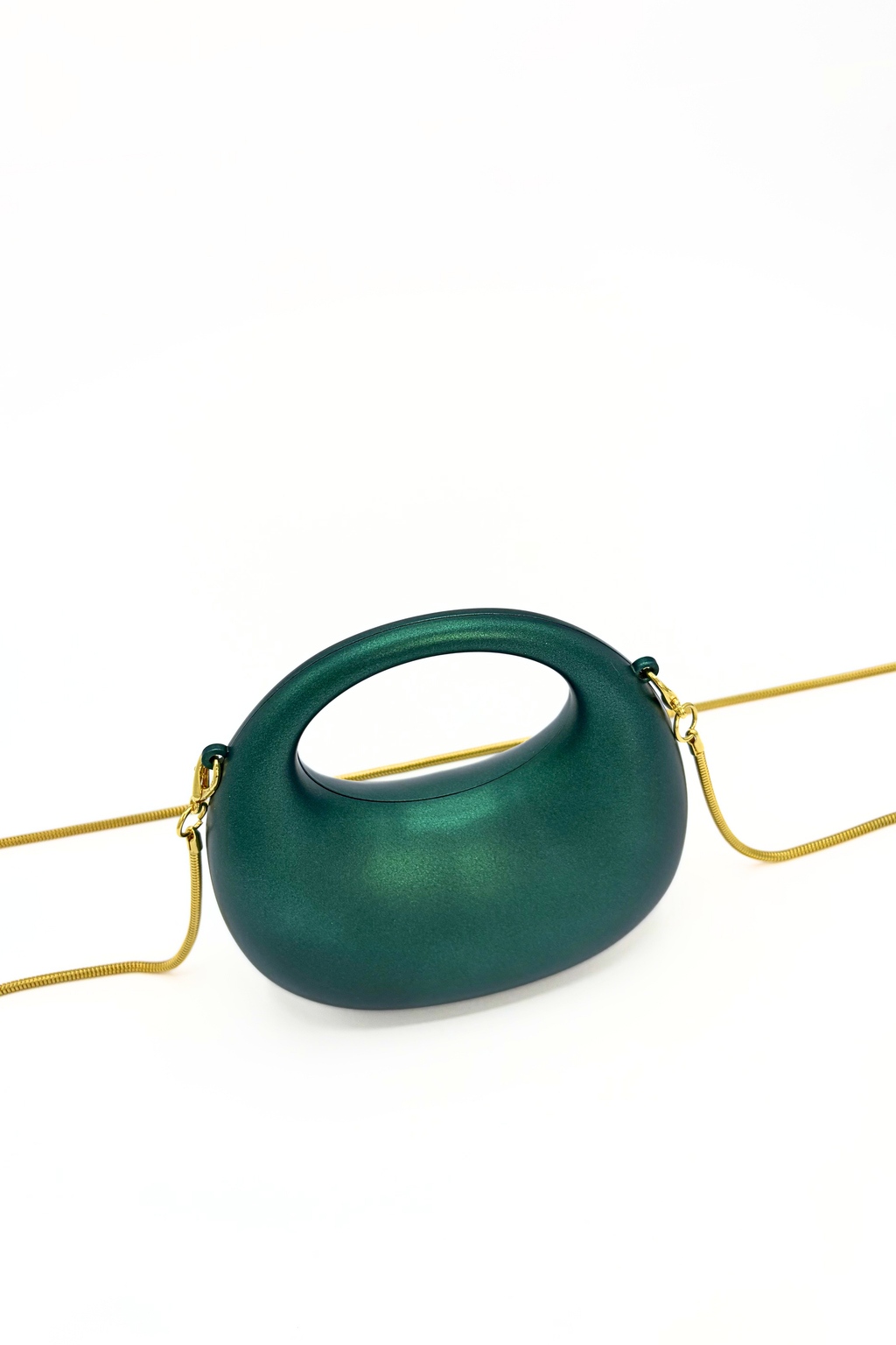 Mini Matte Crescent Clutch Bag