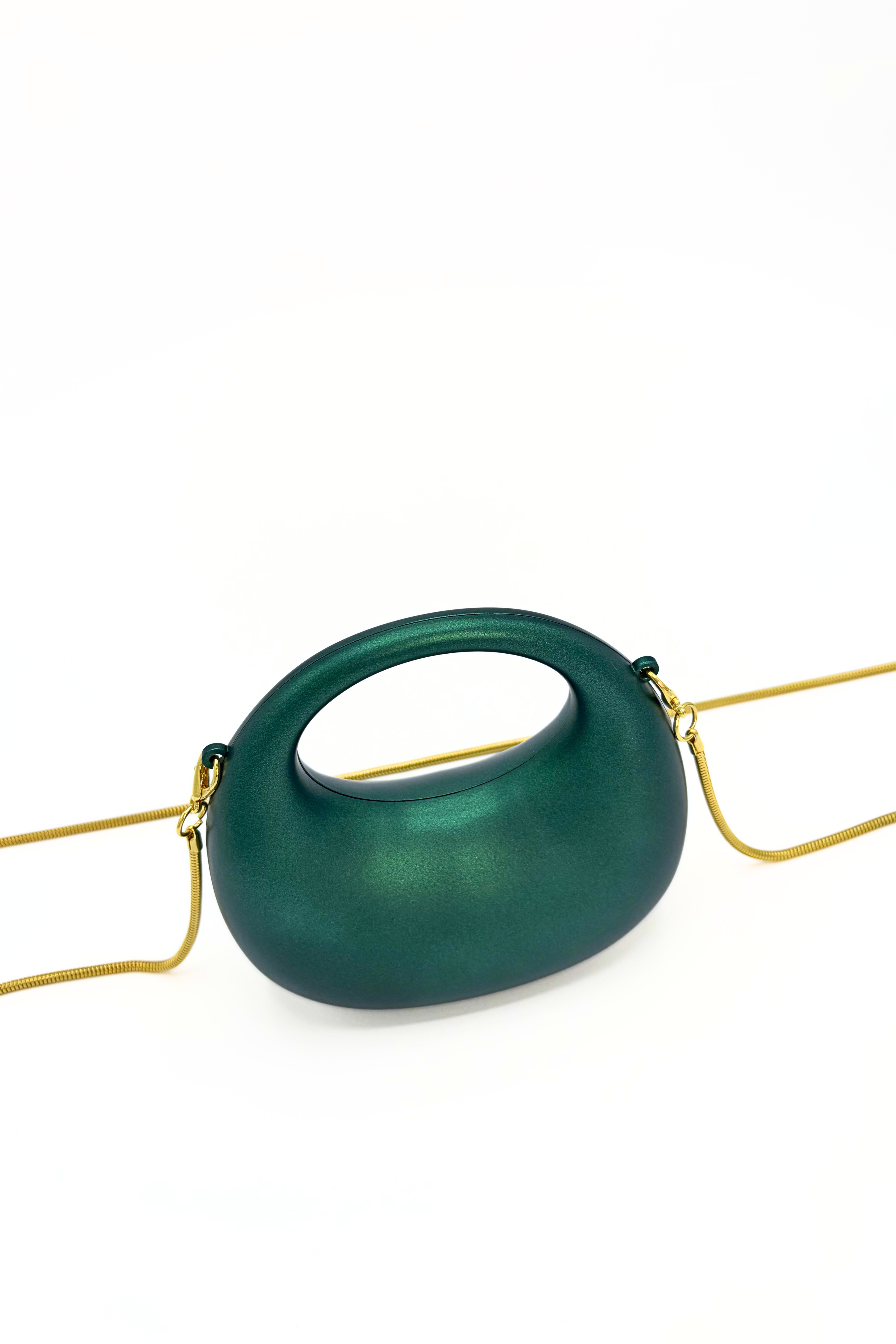 Mini Matte Crescent Clutch Bag