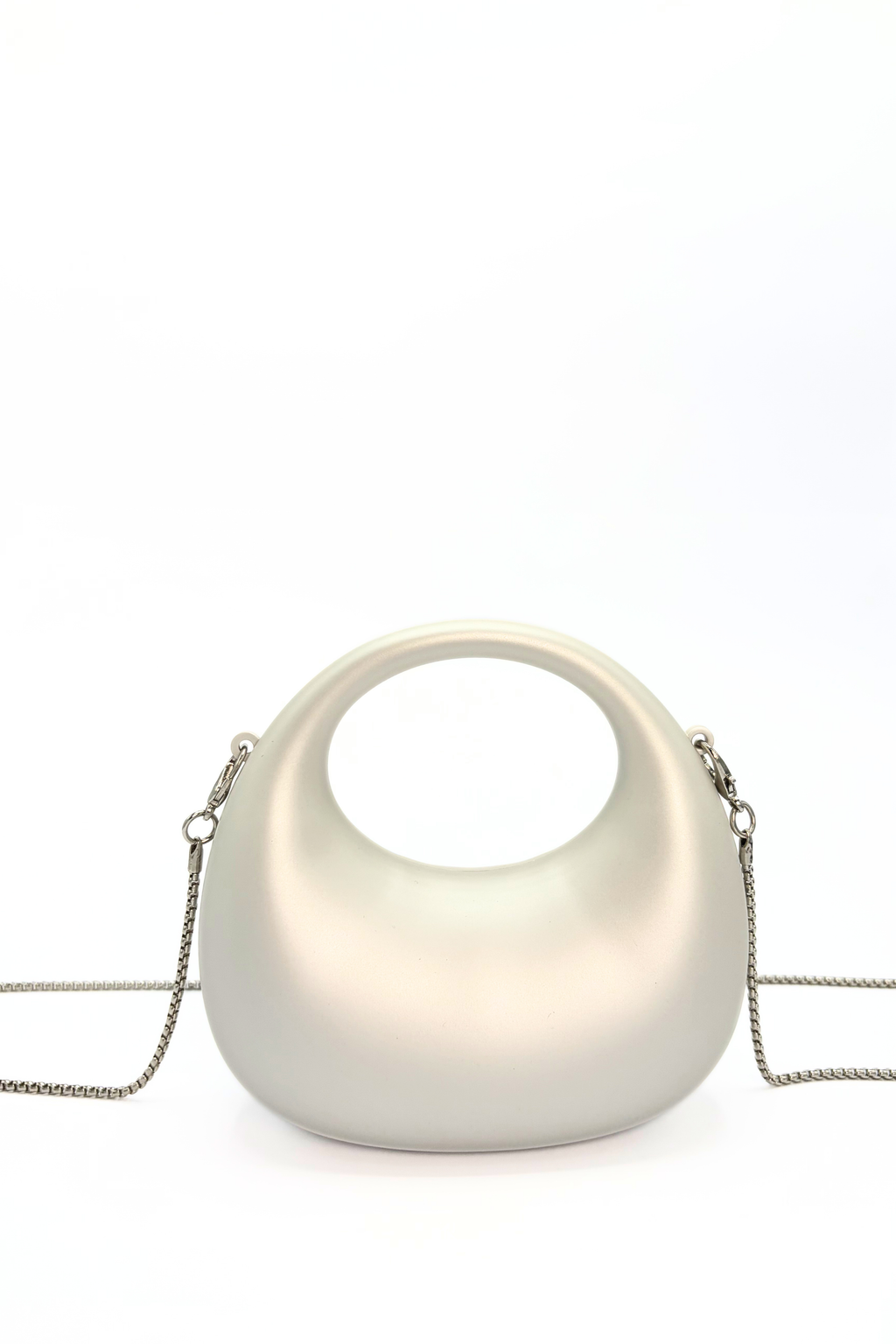 Mini Matte Crescent Clutch Bag