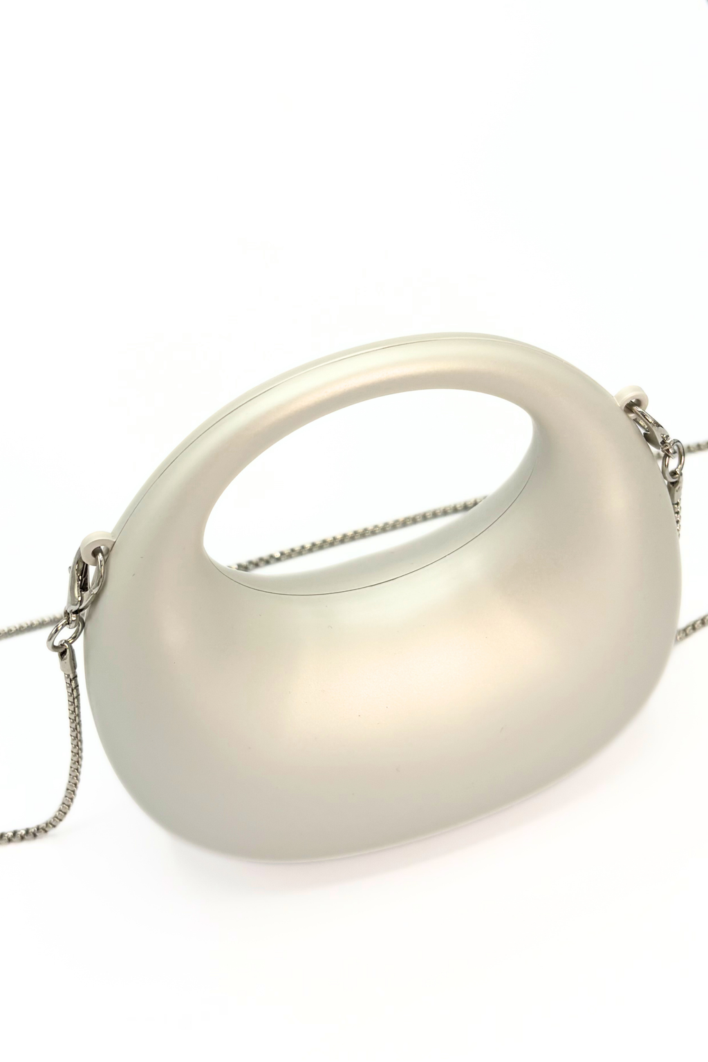 Mini Matte Crescent Clutch Bag