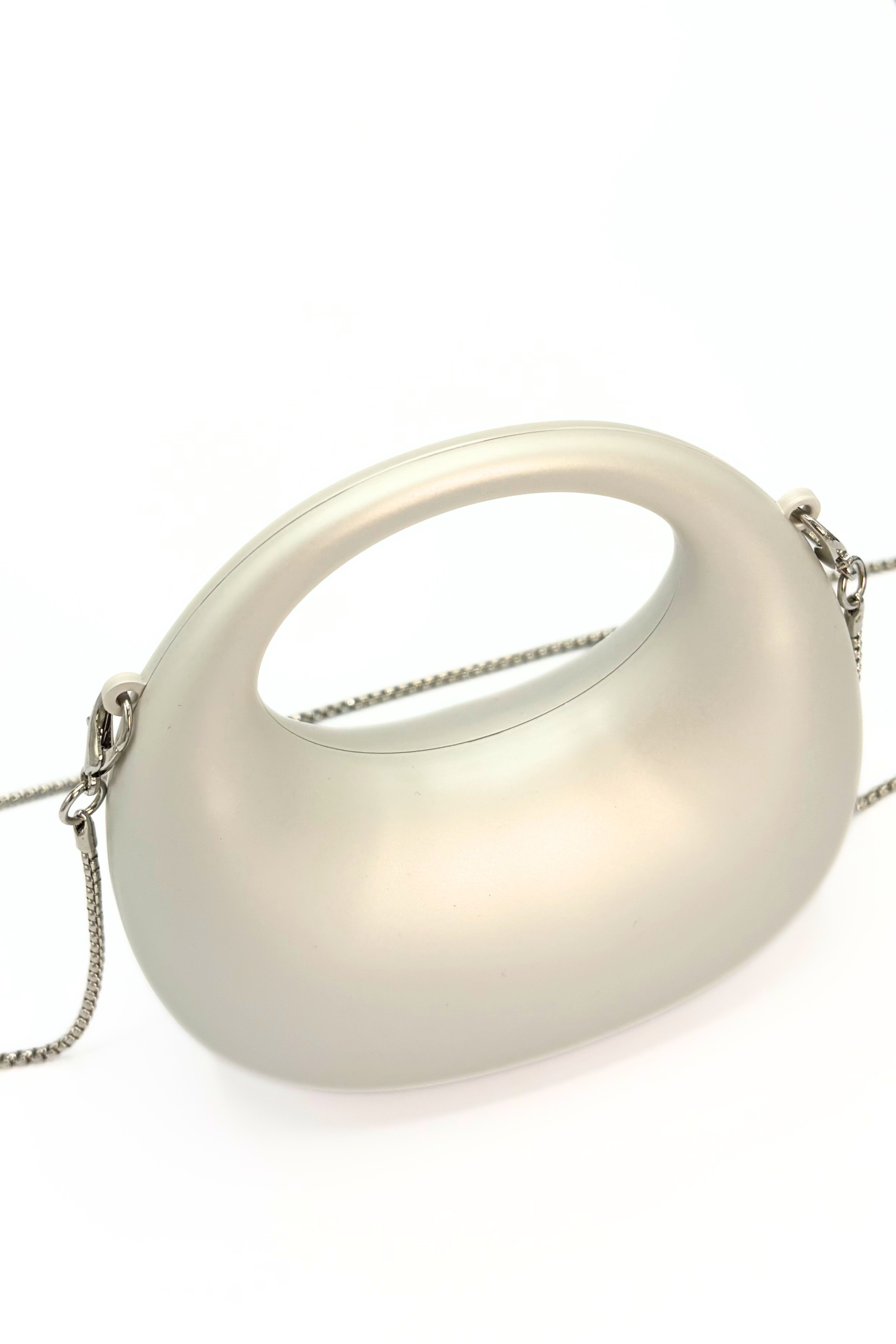 Mini Matte Crescent Clutch Bag