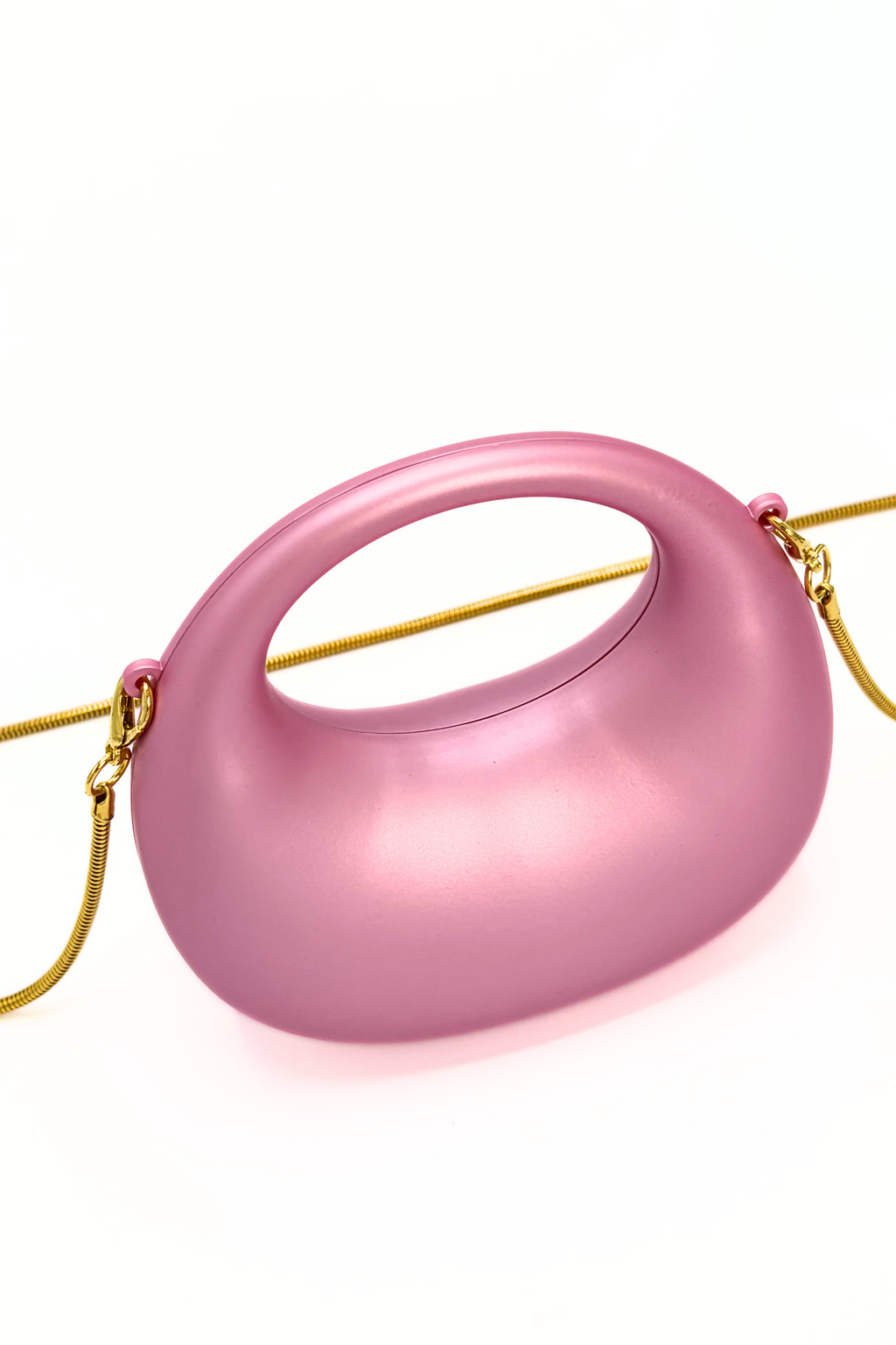 Mini Matte Crescent Clutch Bag