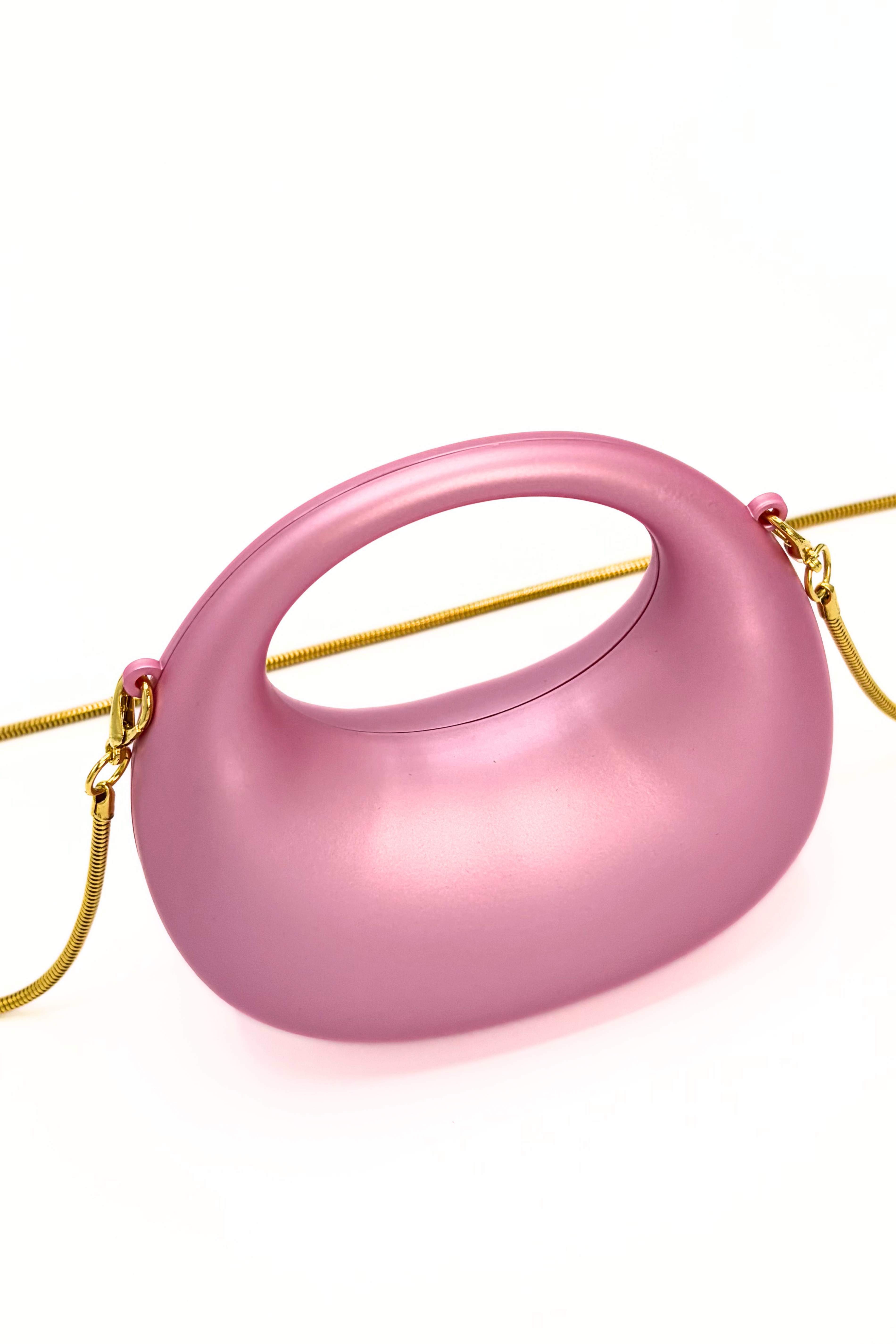 Mini Matte Crescent Clutch Bag