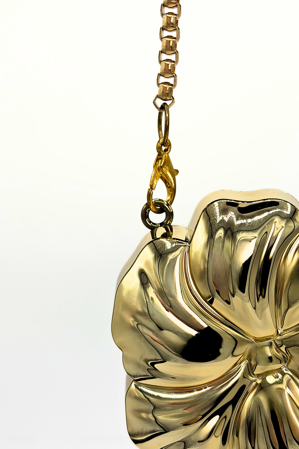 Mini Flora Metallic Clutch Bag