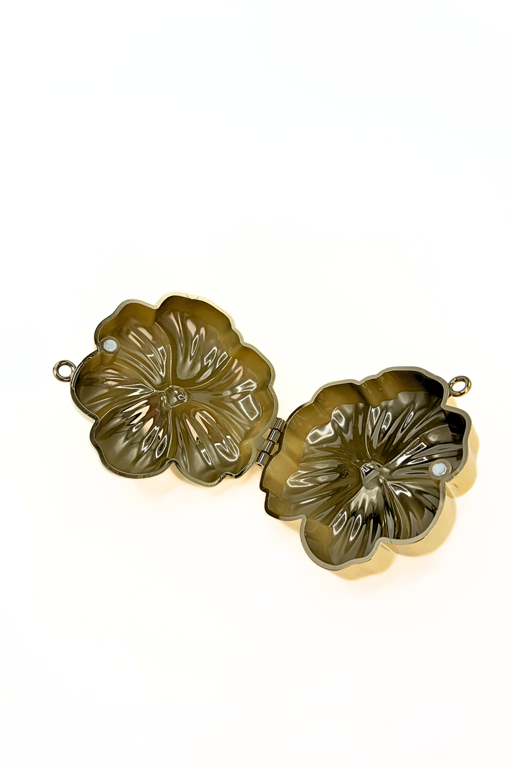 Mini Flora Metallic Clutch Bag