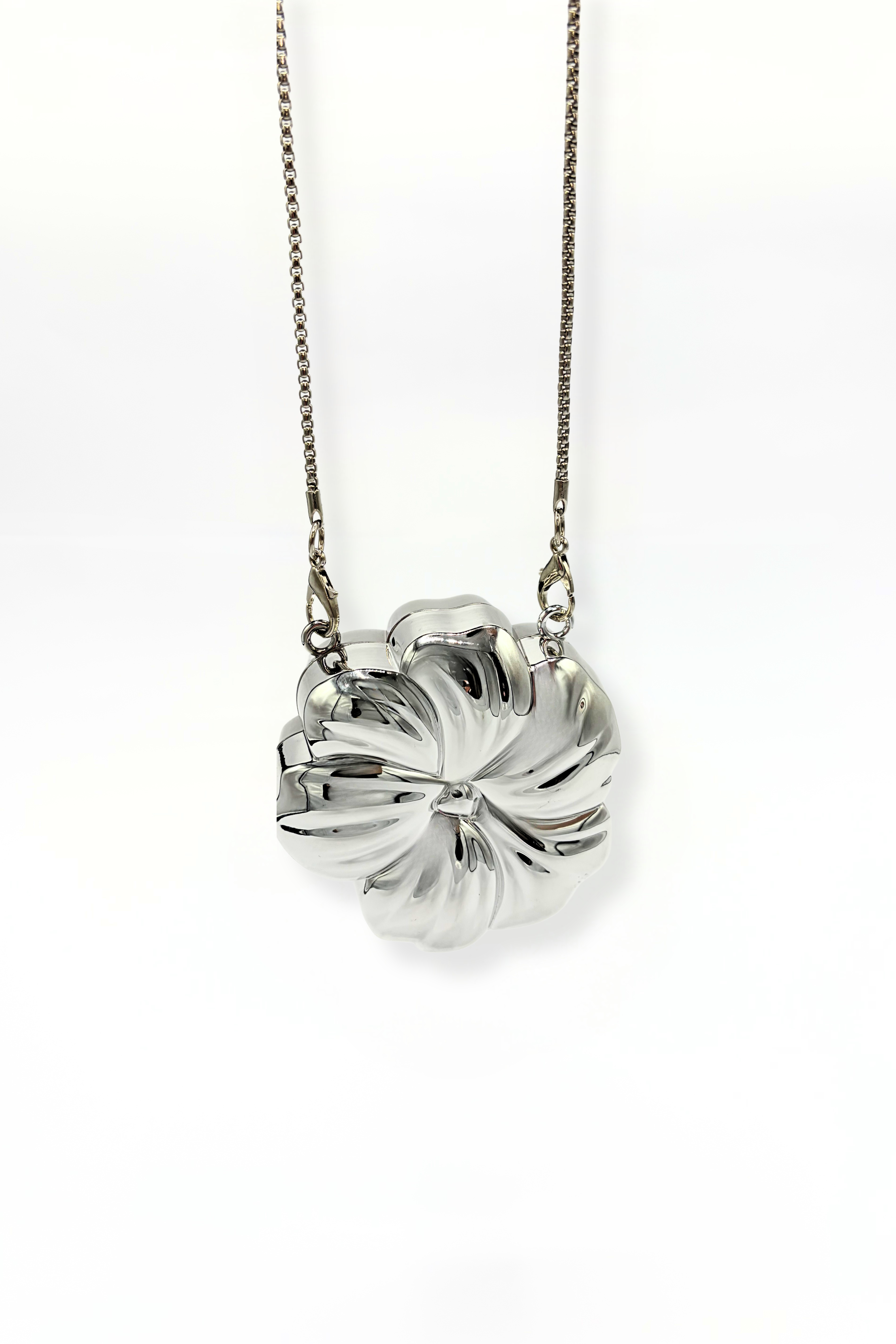 Mini Flora Metallic Clutch Bag