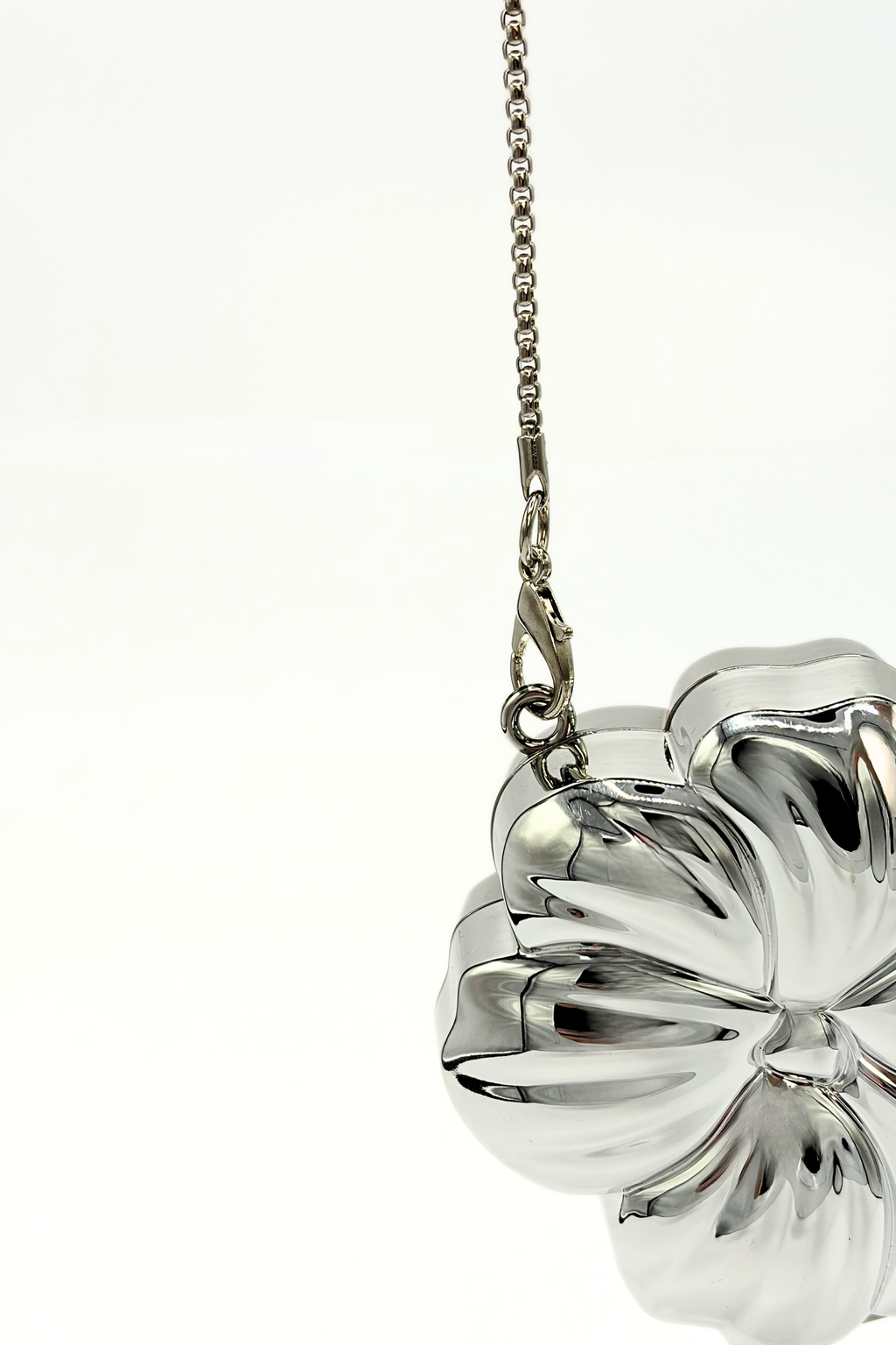 Mini Flora Metallic Clutch Bag