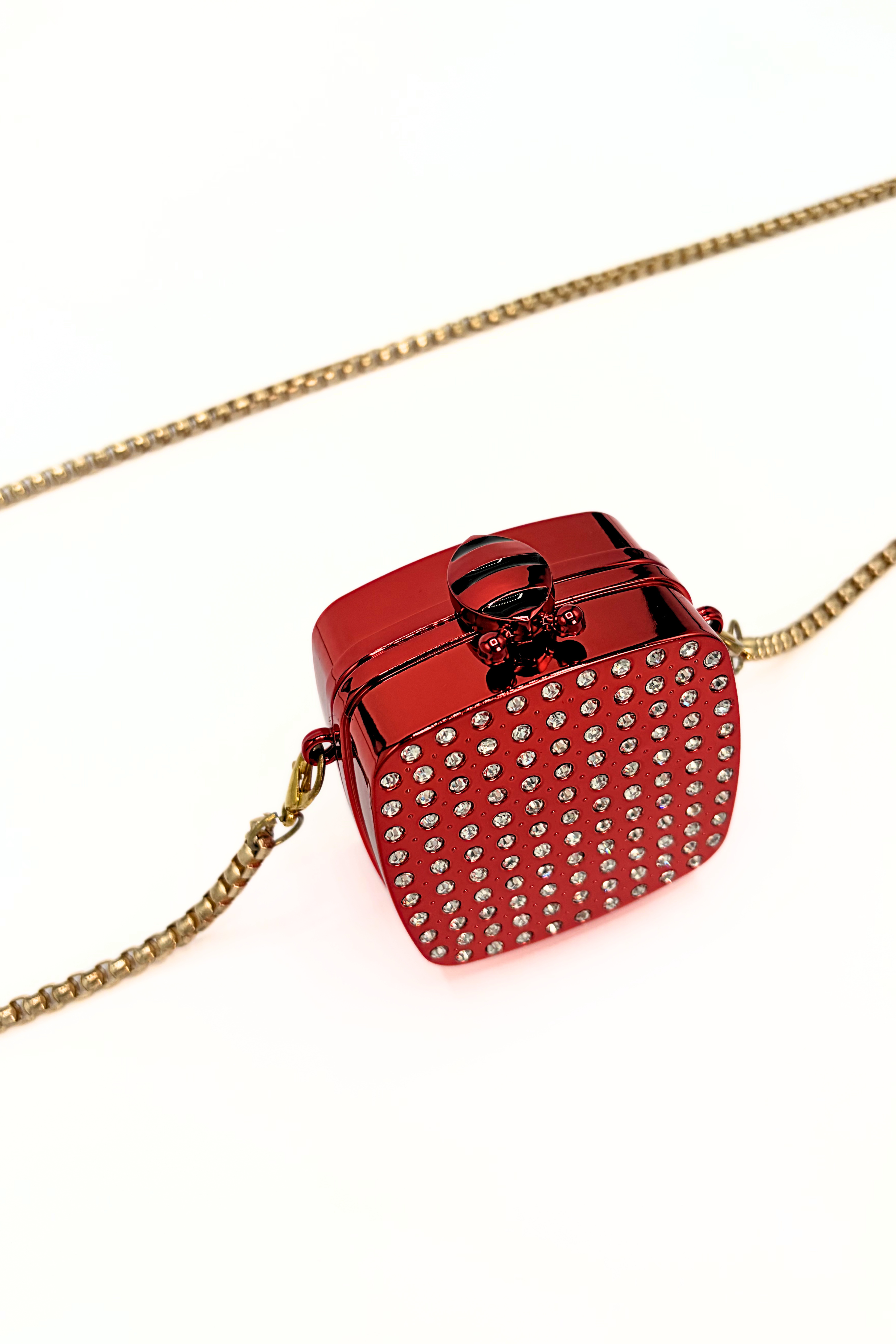 Mini Rhinestone Clutch Bag