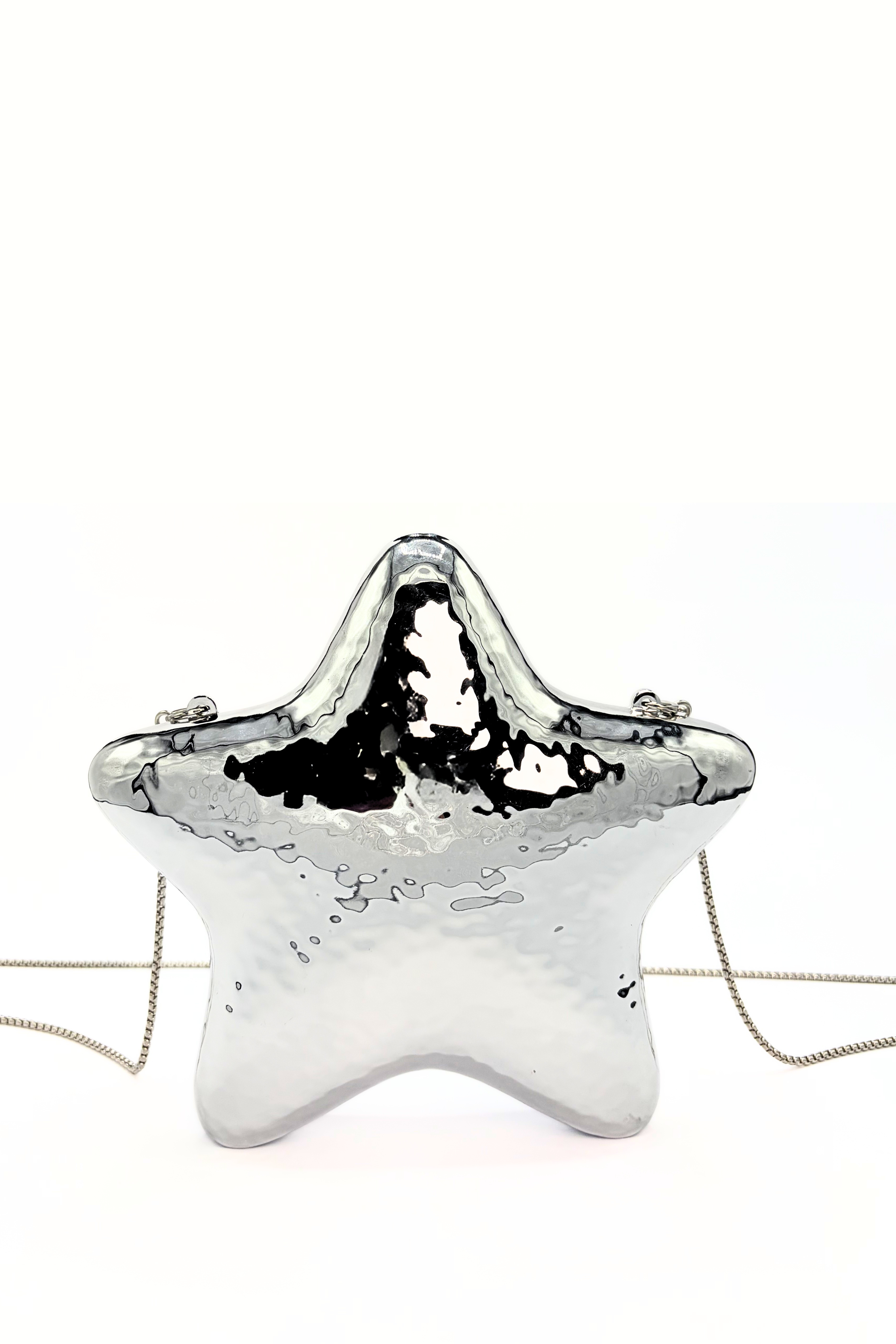 Metallic Starry Clutch Bag