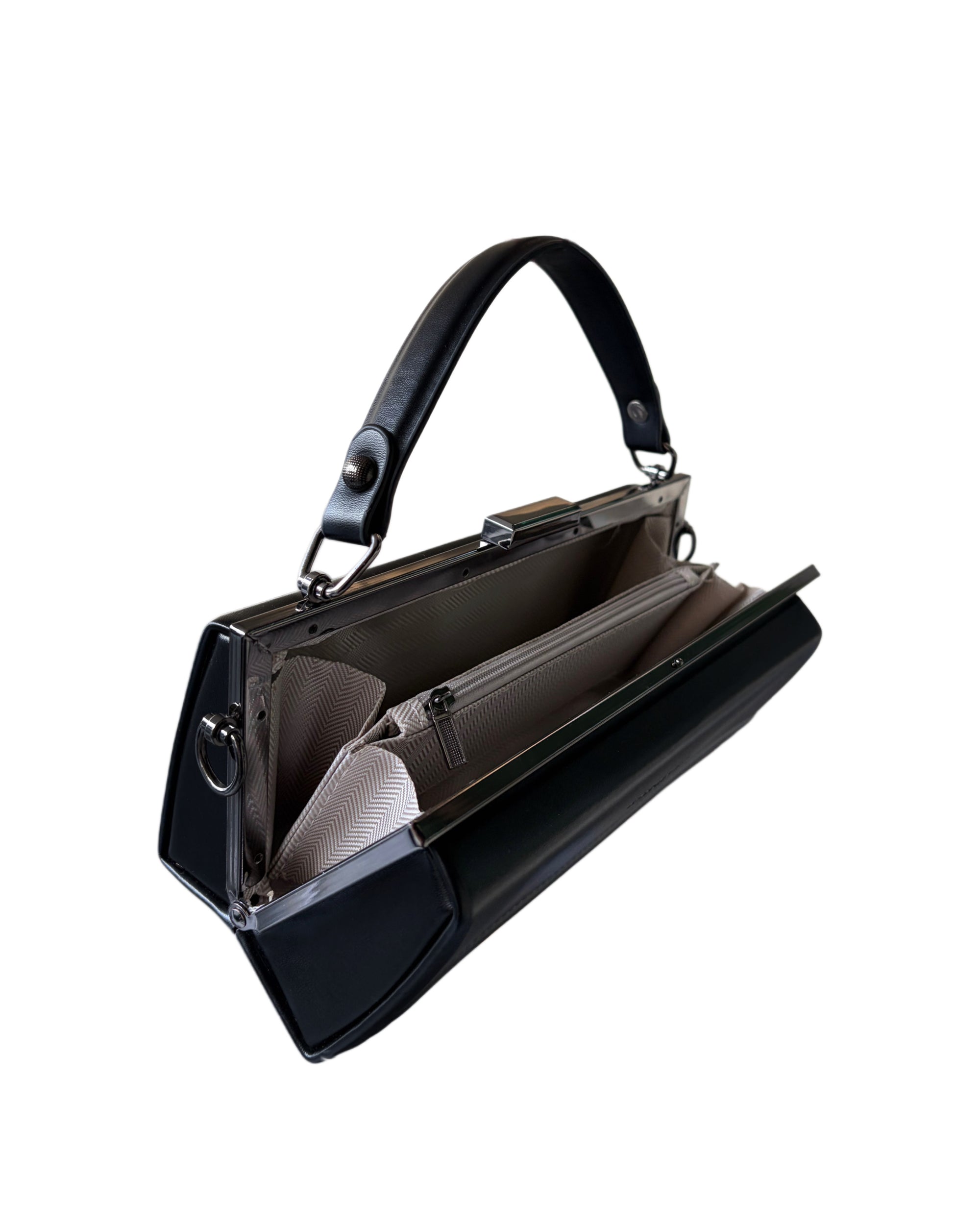 Top Handle Pleated Bag