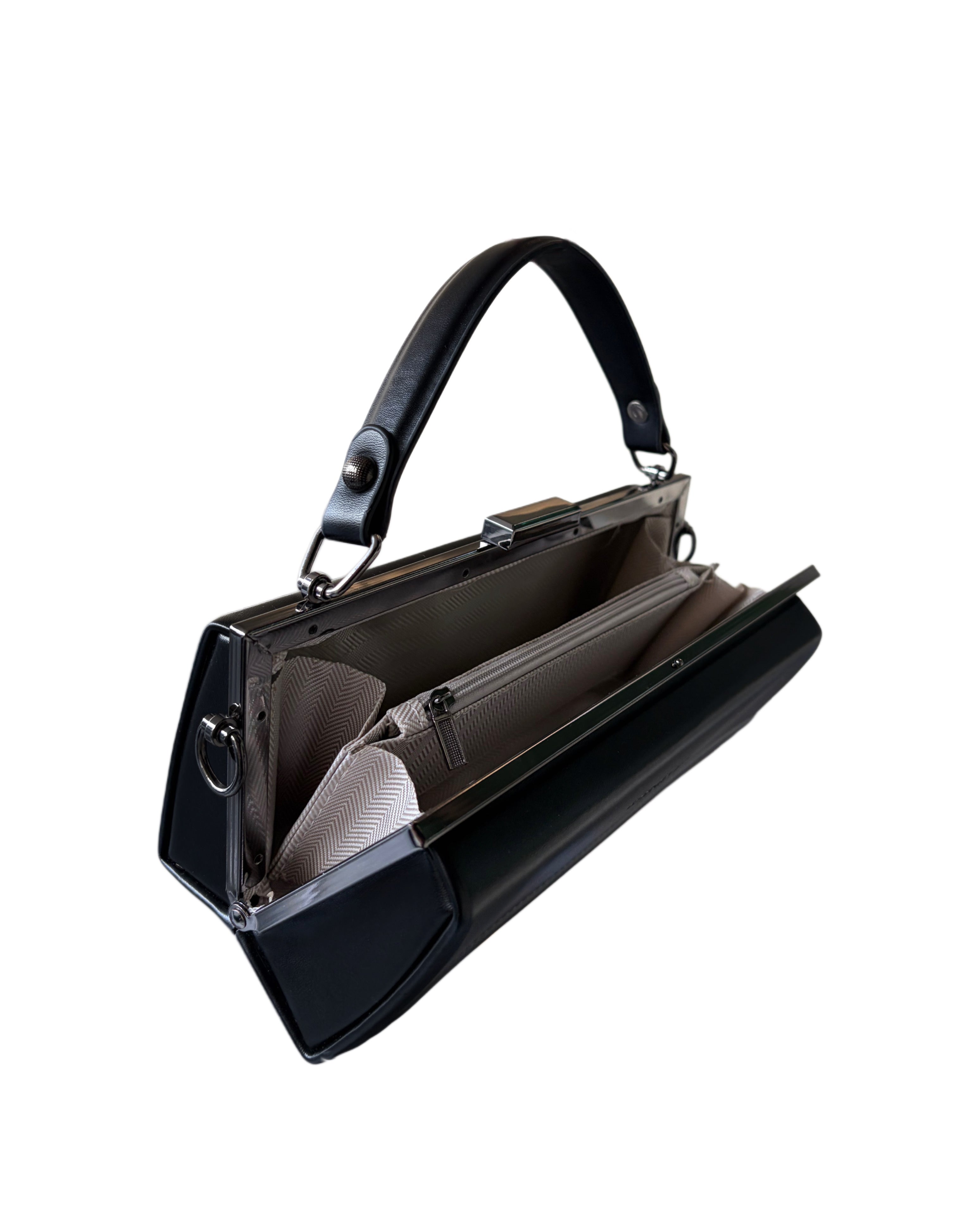 Top Handle Pleated Bag