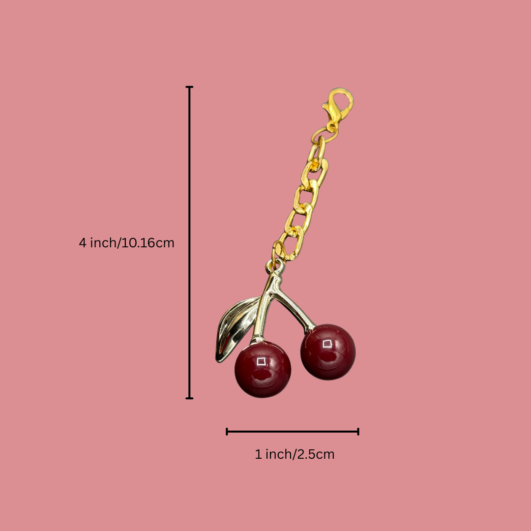 Mini Cherry Charm – Maroon