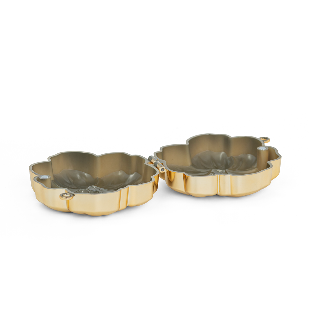 Mini Flora Metallic Clutch Bag