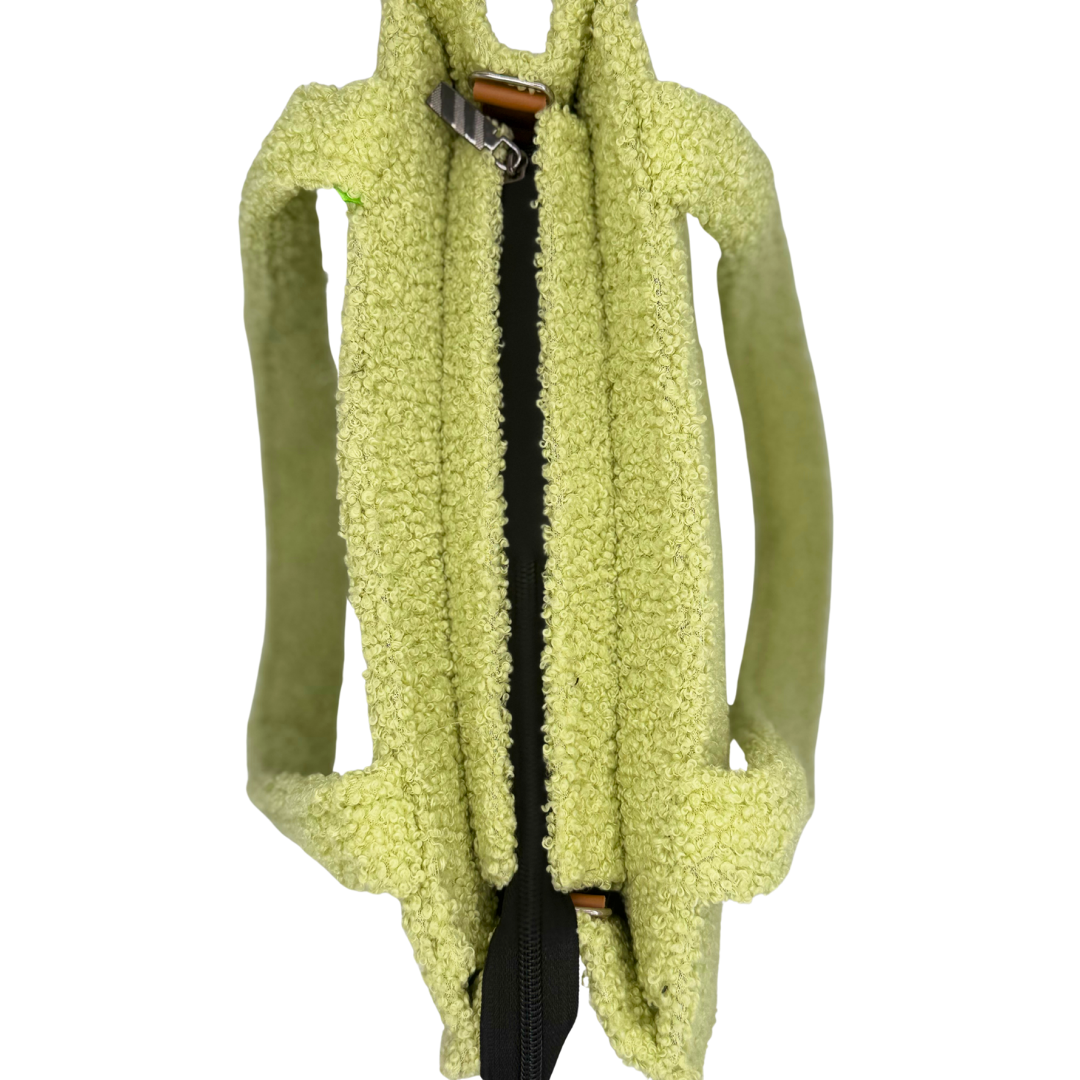 sTOTEio Lime Teddy Plush Tote Bag (TP-02)