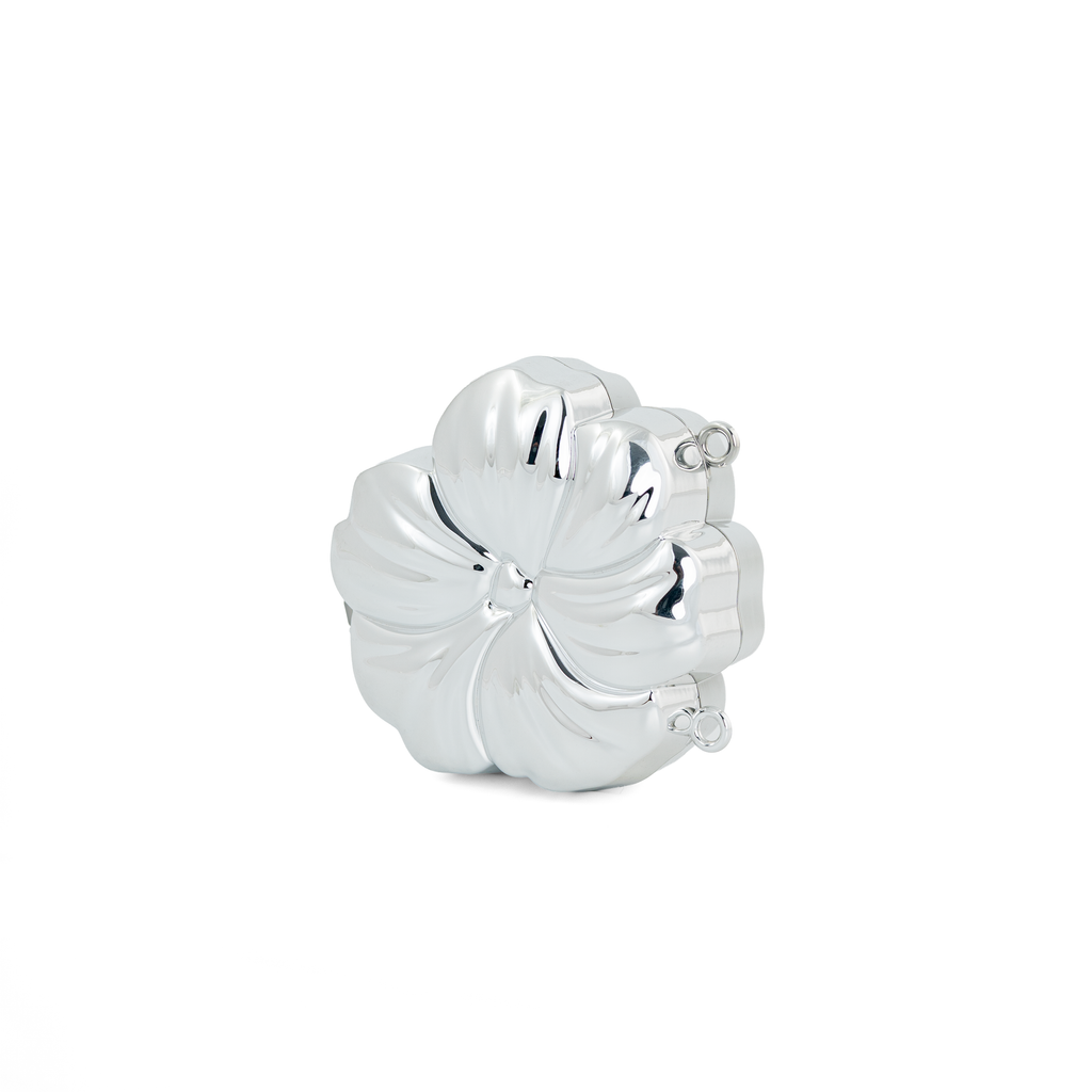 Mini Flora Metallic Clutch Bag